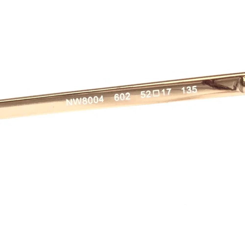 Nine West Eyeglasses Frames NW8004 602 Clear Red Gold Cat Eye Full Rim 52-17-135